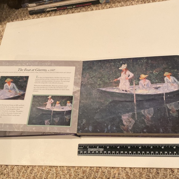 NWOT “Claude Monet Jigsaw Puzzle Book - Picture 3 of 9
